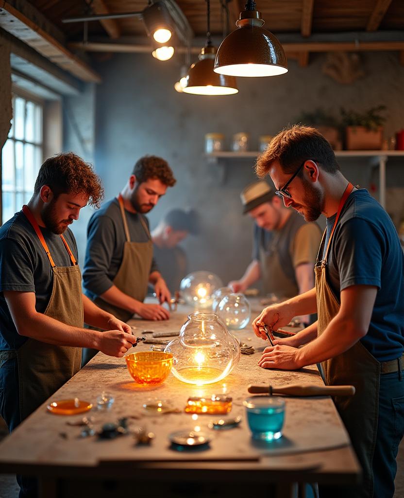 LuntiGlass team workshop heritage craftsmen